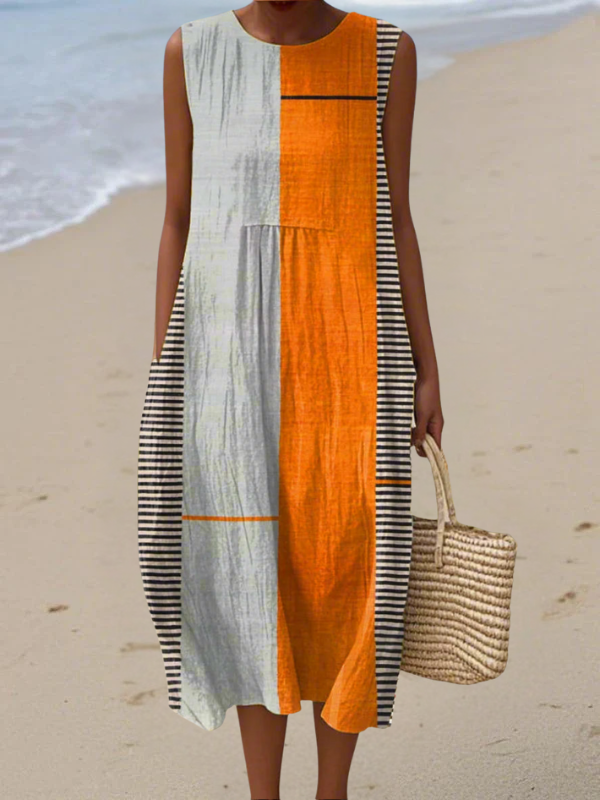 EVE | COLORBLOCK MIDI DRESS