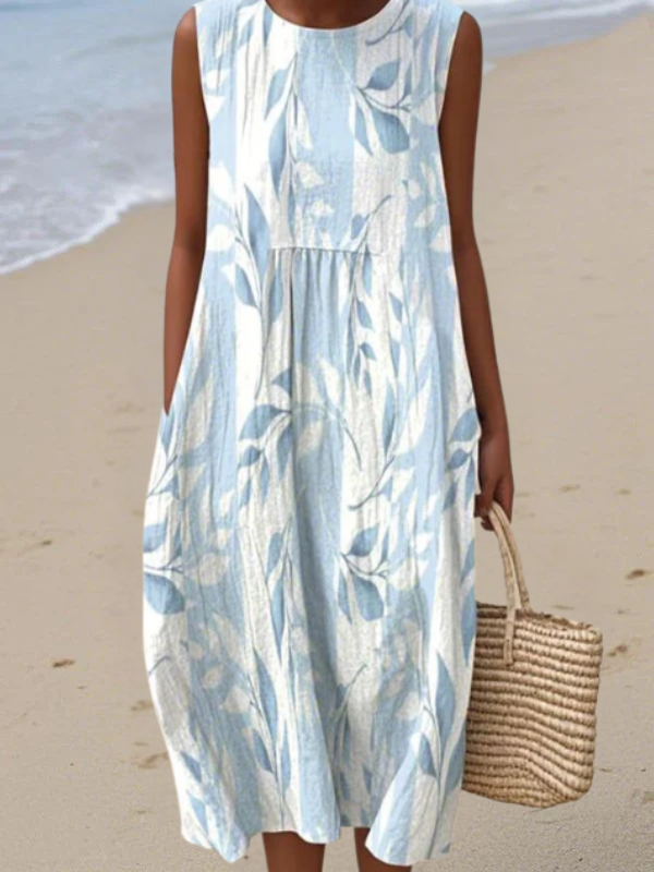 TALIA | LEAFY MIDI DRESS