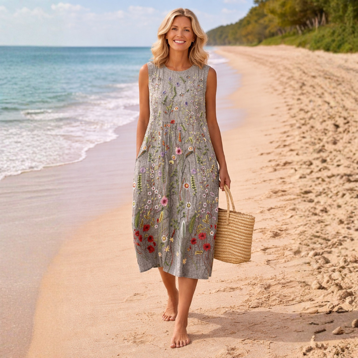 IRIS | WILDFLOWER MIDI DRESS