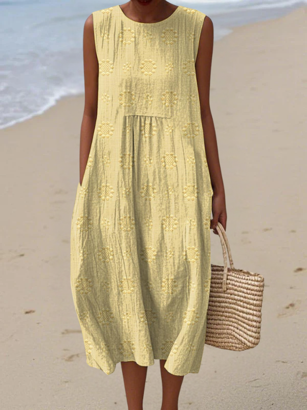 MILA | EMBROIDERED MIDI DRESS