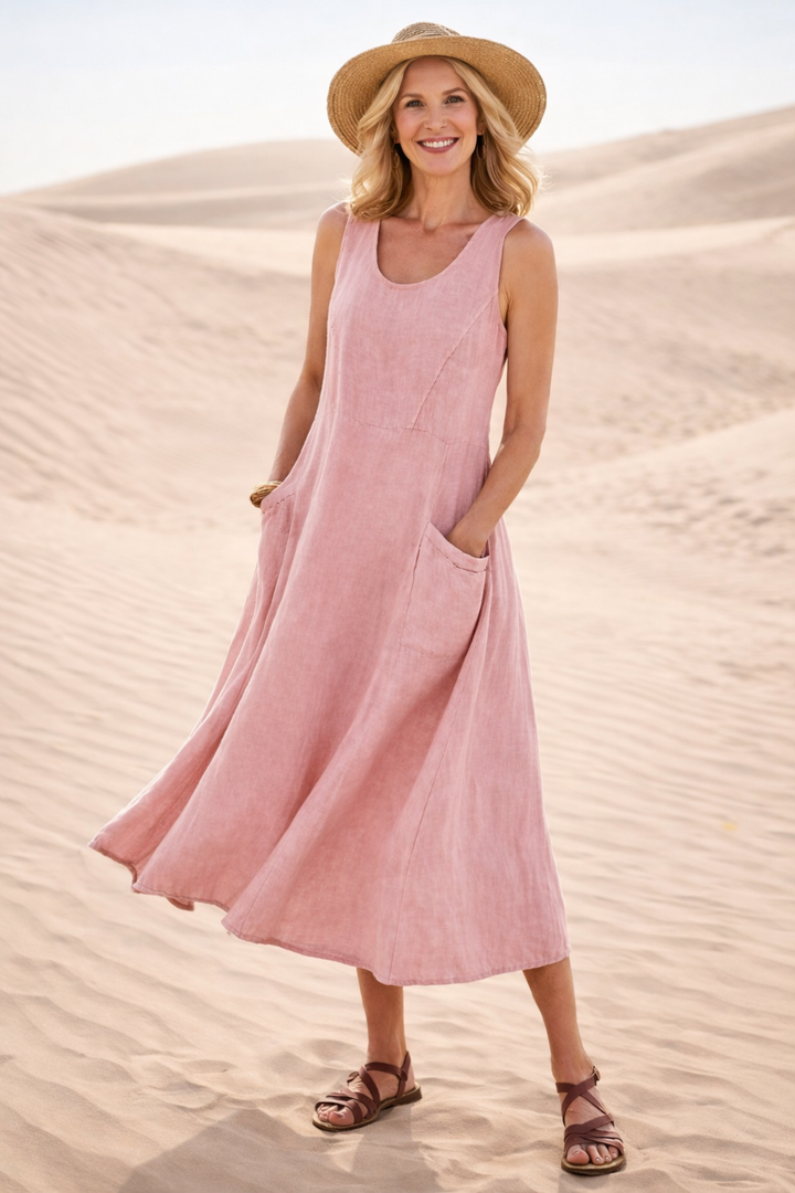 CLEO | COMFORTABLE A-LINE MIDI DRESS