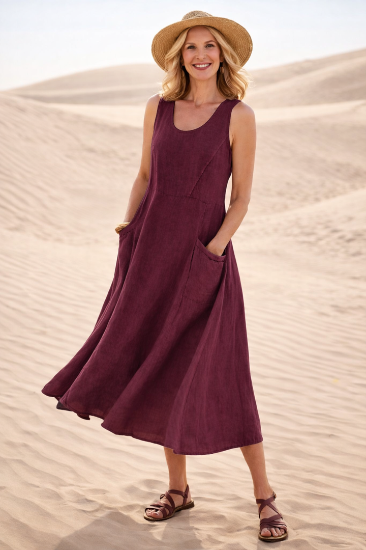 CLEO | COMFORTABLE A-LINE MIDI DRESS