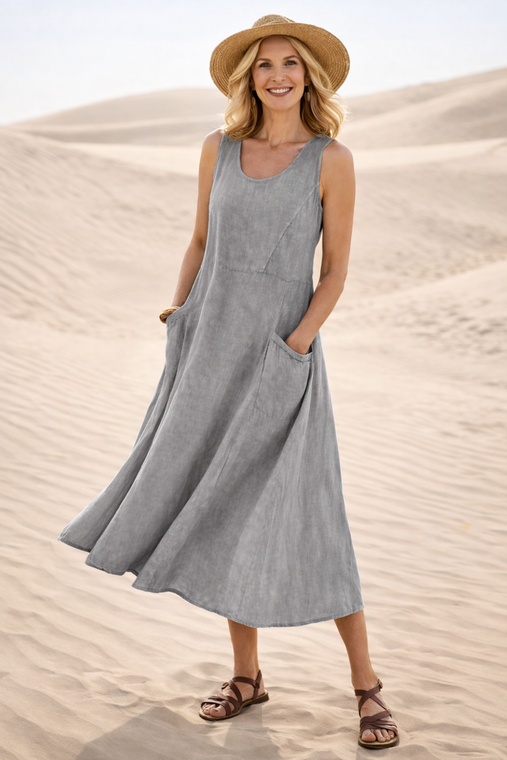 CLEO | COMFORTABLE A-LINE MIDI DRESS