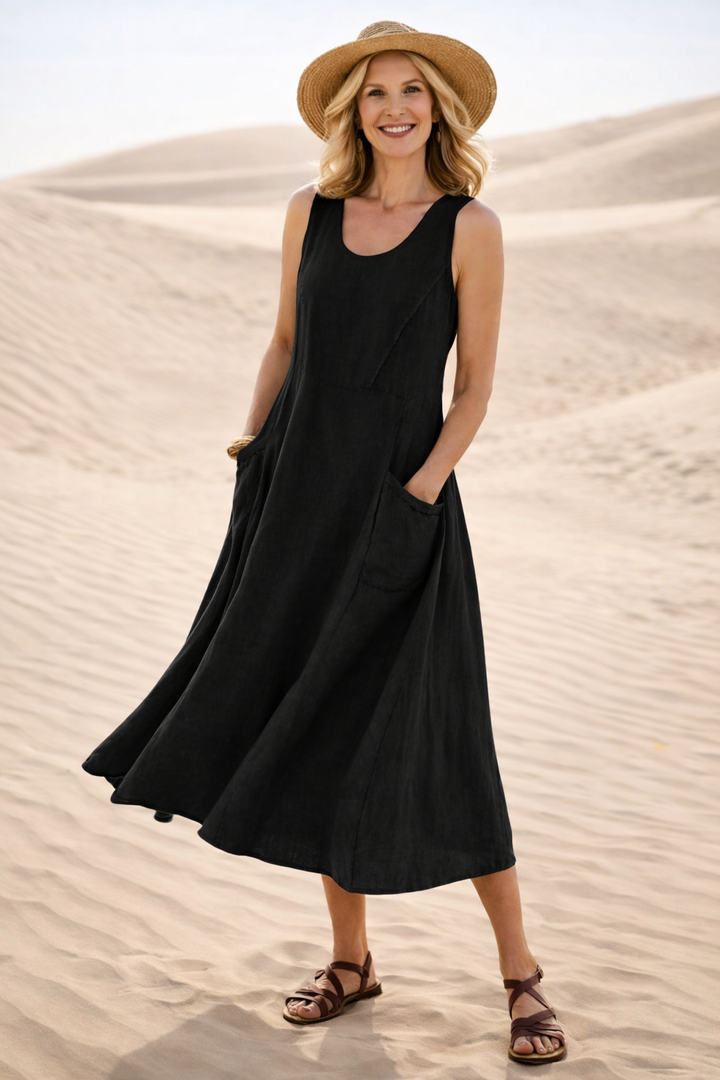 CLEO | COMFORTABLE A-LINE MIDI DRESS