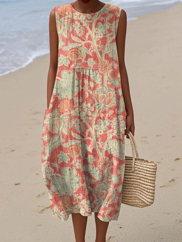 RUBY | FLORAL MIDI DRESS