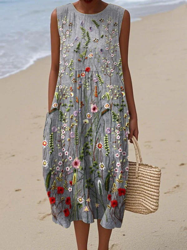 IRIS | WILDFLOWER MIDI DRESS