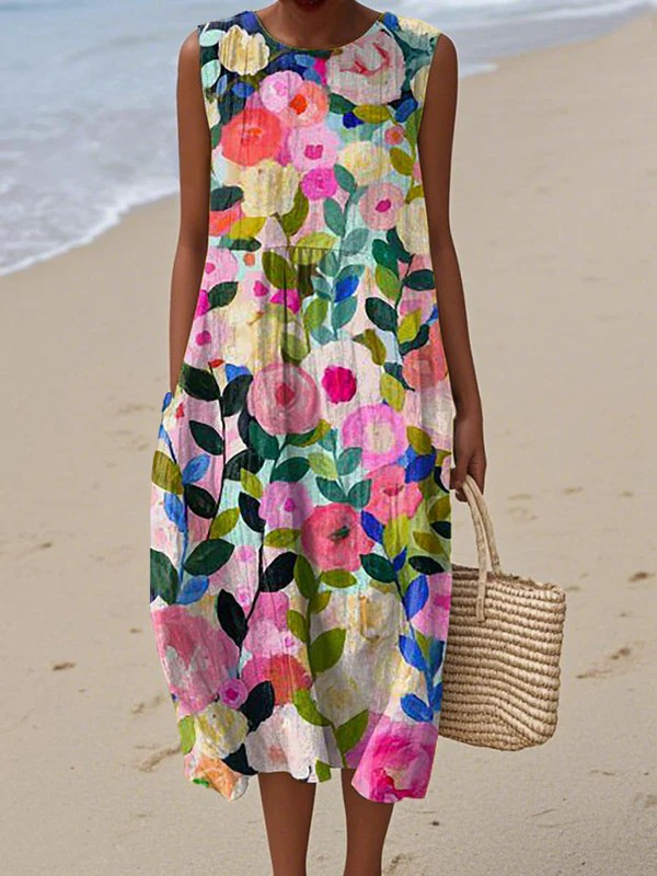 FLORA | FLORAL MIDI DRESS