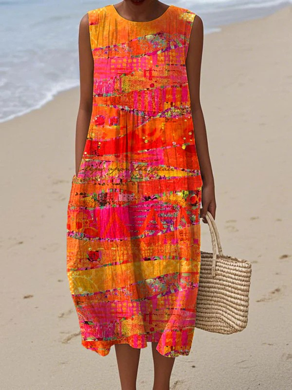 MAYA | SUNSET MIDI DRESS