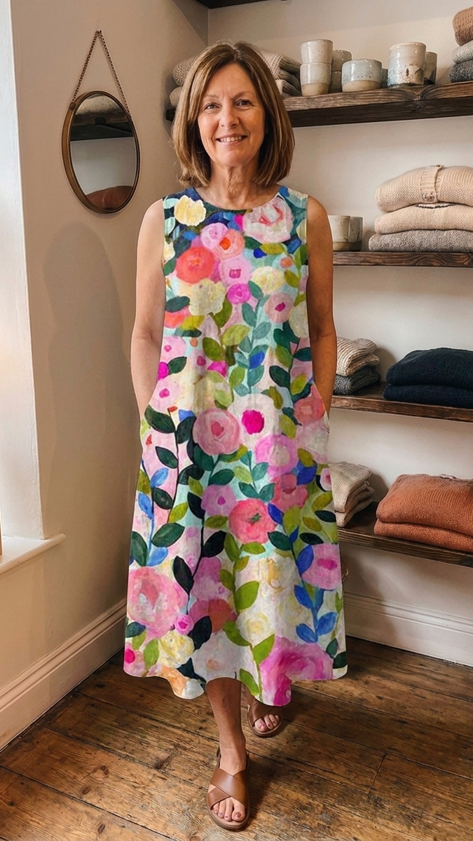 FLORA | FLORAL MIDI DRESS