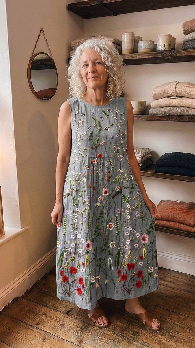 IRIS | WILDFLOWER MIDI DRESS