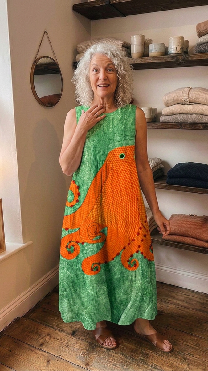 NORA | OCEANIC MIDI DRESS